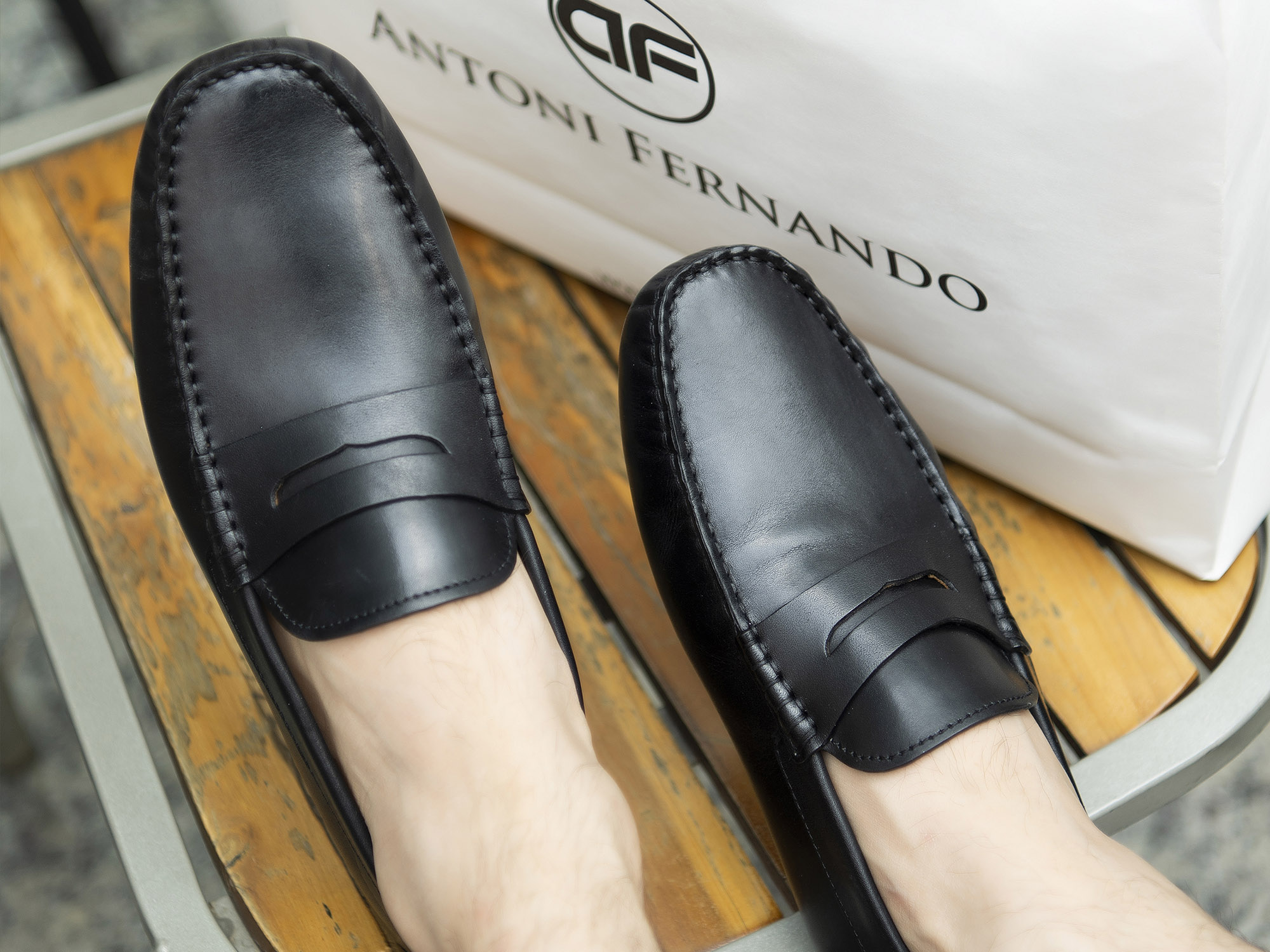 GIÀY LƯỜI NAM DA TRƠN MỀM ANTONI FERNANDO DRIVER SHOES AF.4017.1